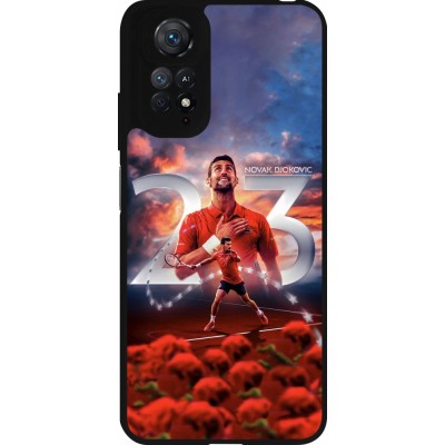 Coque Xiaomi Redmi Note 11 / 11S - Silicone rigide noir Djokovic 23 Grand Slam