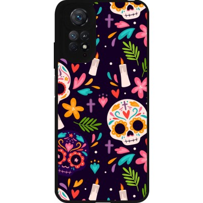 Coque Xiaomi Redmi Note 11 / 11S - Silicone rigide noir Halloween 2023 mexican style