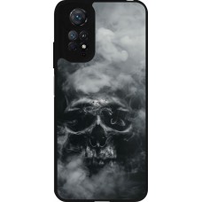 Coque Xiaomi Redmi Note 11 / 11S - Silicone rigide noir Halloween 2024 smoky skull