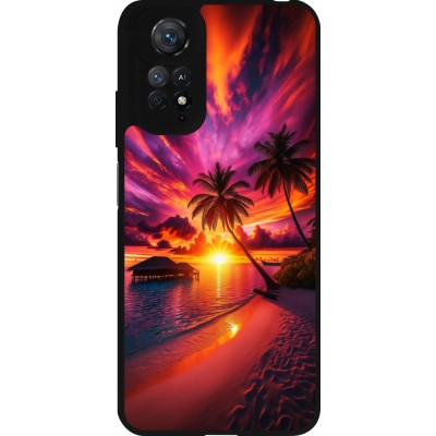 Coque Xiaomi Redmi Note 11 / 11S - Silicone rigide noir Maldives Dusk Bliss