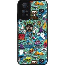 Coque Xiaomi Redmi Note 11 / 11S - Silicone rigide noir Mixed Cartoons Turquoise