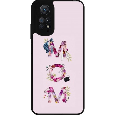 Coque Xiaomi Redmi Note 11 / 11S - Silicone rigide noir Mom 2024 girly mom