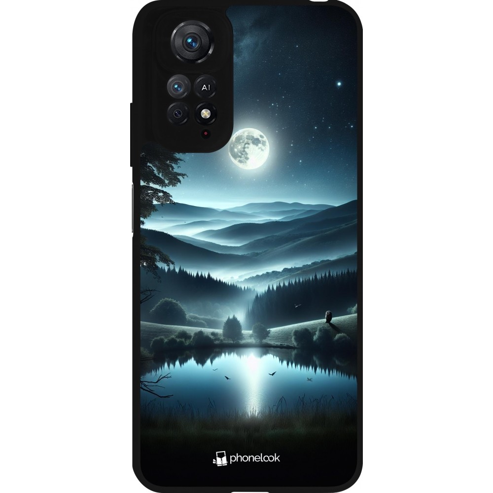 Coque Xiaomi Redmi Note 11 / 11S - Silicone rigide noir Night Sky View