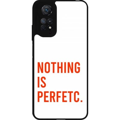 Coque Xiaomi Redmi Note 11 / 11S - Silicone rigide noir Nothing is Perfetc