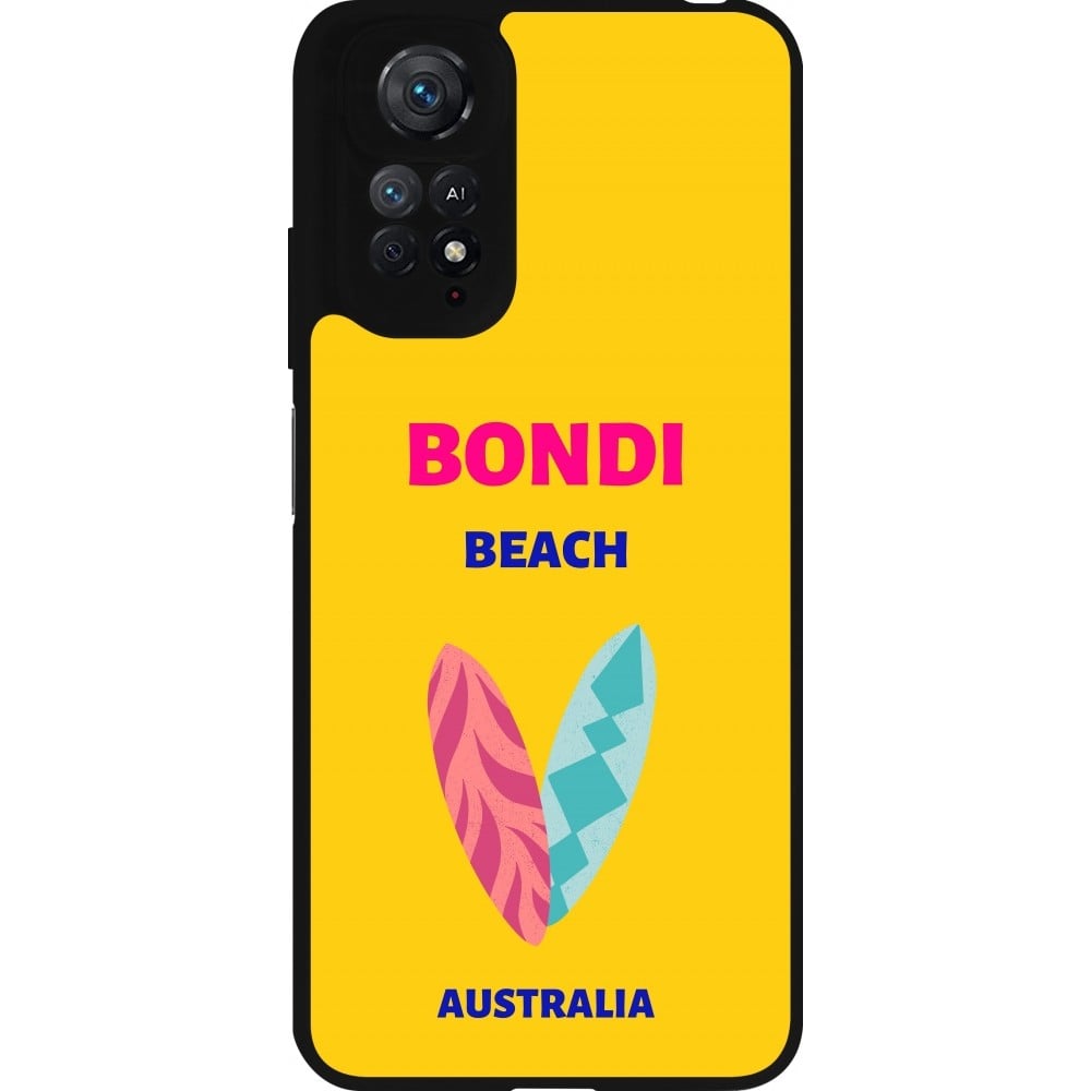 Coque Xiaomi Redmi Note 11 / 11S - Silicone rigide noir Pop Summer Destination Bondi