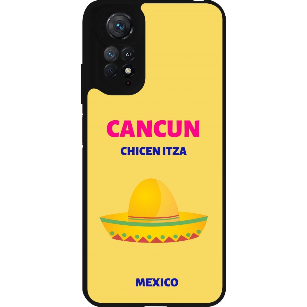 Coque Xiaomi Redmi Note 11 / 11S - Silicone rigide noir Pop Summer Destination Cancun