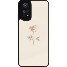 Coque Xiaomi Redmi Note 11 / 11S - Silicone rigide noir Sable Rose Minimaliste