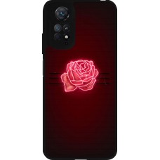 Coque Xiaomi Redmi Note 11 / 11S - Silicone rigide noir Spring 23 neon rose