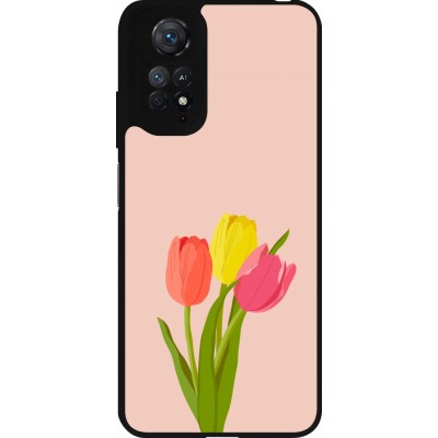 Coque Xiaomi Redmi Note 11 / 11S - Silicone rigide noir Spring 23 tulip trio