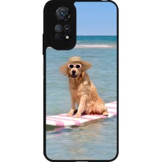 Coque Xiaomi Redmi Note 11 / 11S - Silicone rigide noir Summer Dog on Paddle