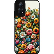 Coque Xiaomi Redmi Note 11 / 11S - Silicone rigide noir Summer Floral Pattern