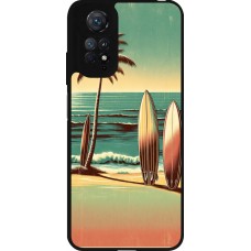 Coque Xiaomi Redmi Note 11 / 11S - Silicone rigide noir Surf Paradise