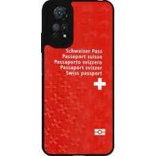 Coque Xiaomi Redmi Note 11 / 11S - Silicone rigide noir Swiss Passport