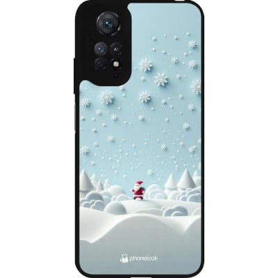 Coque Xiaomi Redmi Note 11 / 11S - Silicone rigide noir Noël 2023 Petit Père Flocon