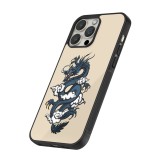 Coque iPhone 12 / 12 Pro - Silicone rigide noir Blue Dragon Tattoo