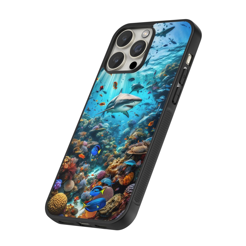 Coque iPhone 12 / 12 Pro - Silicone rigide noir Bora Bora Mer et Merveilles