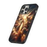 Coque iPhone 12 / 12 Pro - Silicone rigide noir Lueur Céleste Zenith