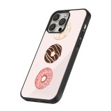 Coque iPhone 12 / 12 Pro - Silicone rigide noir Spring 23 donuts