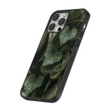 Coque iPhone 12 / 12 Pro - Silicone rigide noir Spring 23 fresh plants