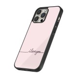 Coque iPhone 12 / 12 Pro - Silicone rigide noir Valentine 2023 i love you writing