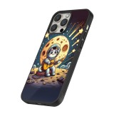 Coque iPhone 12 Pro Max - Silicone rigide noir AstroCat RockLune