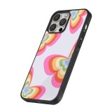 Coque iPhone 12 Pro Max - Silicone rigide noir Easter 2024 rainbow butterflies