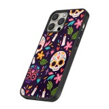 Coque iPhone 12 Pro Max - Silicone rigide noir Halloween 2023 mexican style