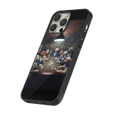 Coque iPhone 12 Pro Max - Silicone rigide noir Les pokerdogs