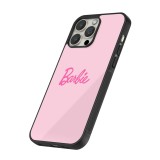 Coque iPhone 13 Pro Max - Silicone rigide noir Barbie Text