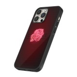 Coque iPhone 13 Pro Max - Silicone rigide noir Spring 23 neon rose