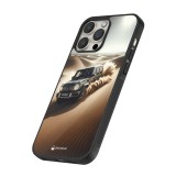 Coque iPhone 13 Pro - Silicone rigide noir Mercedes G Drift Desert