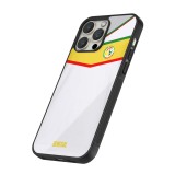 Coque iPhone 14 Pro Max - Silicone rigide noir Maillot de football Senegal 2022 personnalisable