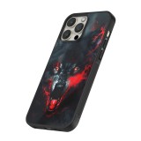 Coque iPhone 14 Pro Max - Silicone rigide noir Halloween 2024 mad werewolf