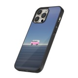 Coque iPhone 14 Pro Max - Silicone rigide noir Spring 23 pink bus