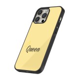 Coque iPhone 14 Pro - Silicone rigide noir Mom 2024 Queen