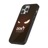 Coque iPhone 15 Pro Max - Silicone rigide noir Angry Dont Touch