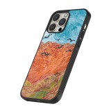 Coque iPhone 15 Pro Max - Silicone rigide noir Autumn 22 Van Gogh style