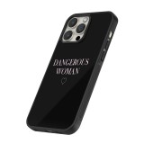 Coque iPhone 15 Pro Max - Silicone rigide noir Dangerous woman