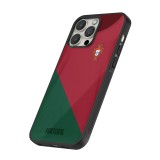 Coque iPhone 15 Pro Max - Silicone rigide noir Maillot de football Portugal 2022