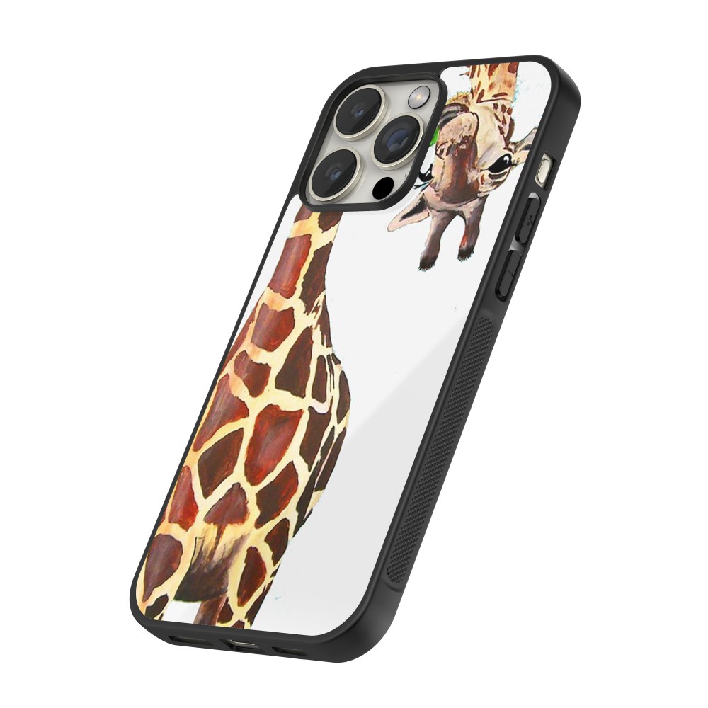 Coque iPhone 15 Pro Max - Silicone rigide noir Giraffe Fit