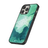 Coque iPhone 15 Pro - Silicone rigide noir Turtle Aztec Watercolor