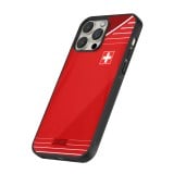 Coque iPhone 16 Pro Max - Silicone rigide noir Football shirt Switzerland 2022