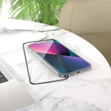 3D Tempered Glass iPhone 16 Pro - Vitre de protection d'écran intégrale verre trempé avec bords noirs