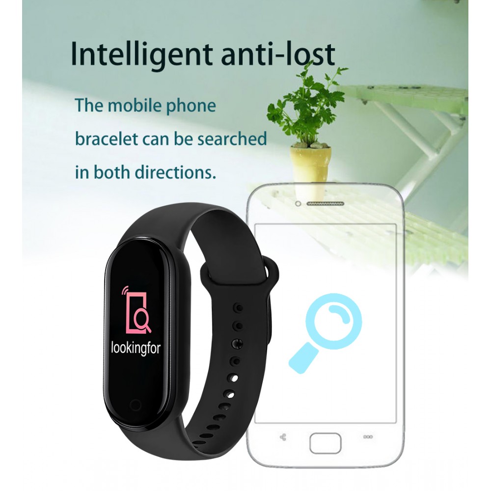 Active Fitness Tracker M7 - Intelligentes Sportarmband Smart Watch Bluetooth - Dunkelblau