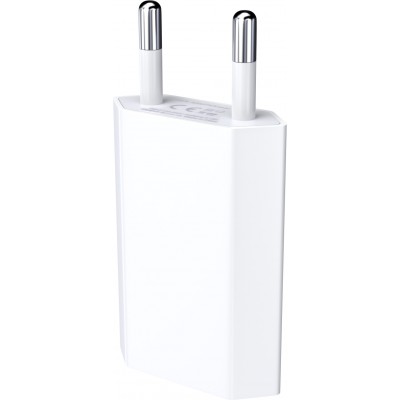 Adaptateur chargeur mur USB 5W secteur suisse - Blanc