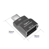 Adaptateur USB-A & carte mémoire vers USB-C pour smartphones + tablets + MacBook - Noir