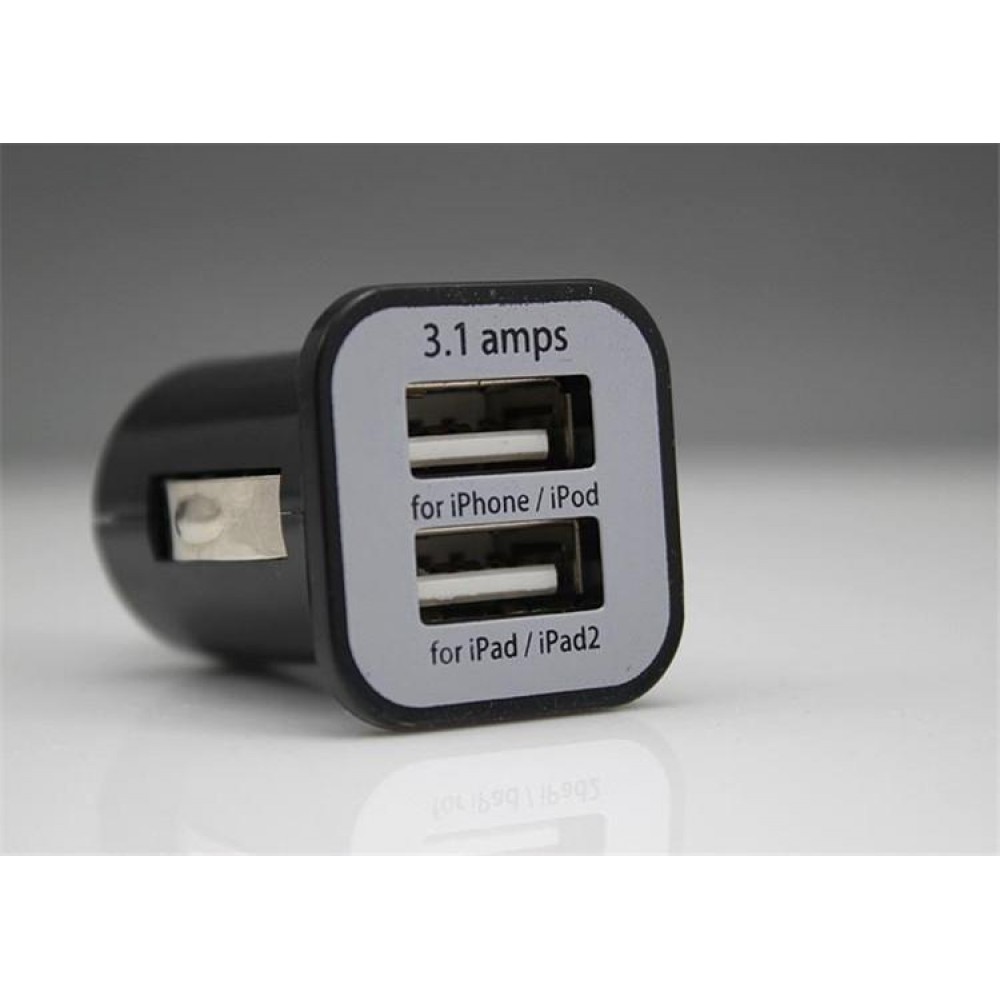 Adaptateur double USB pour allume-cigare 12W Hama