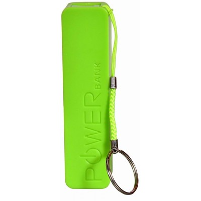 Batterie portable et compacte - Capacité de 2'600 mAh Sortie USB-A porte-clé - Vert