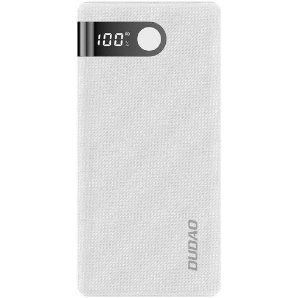 Dudao K9Pro Externe Batterie Power Bank ultra leistungsstarke 20000mAh 2 x USB-A und 1 x USB-C - Weiss