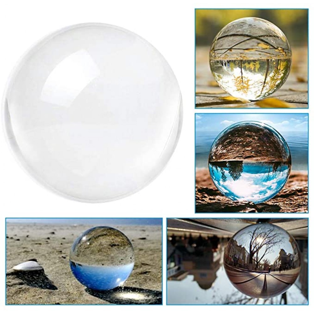 IZSUZEE K9 Boule de Cristal 100mm avec Embase de Crystal Lensball Boule en  Verre Neige Personnalisable pour la Decoration de la  Photographie/Bureau/Interieur/Maison : : Cuisine et Maison